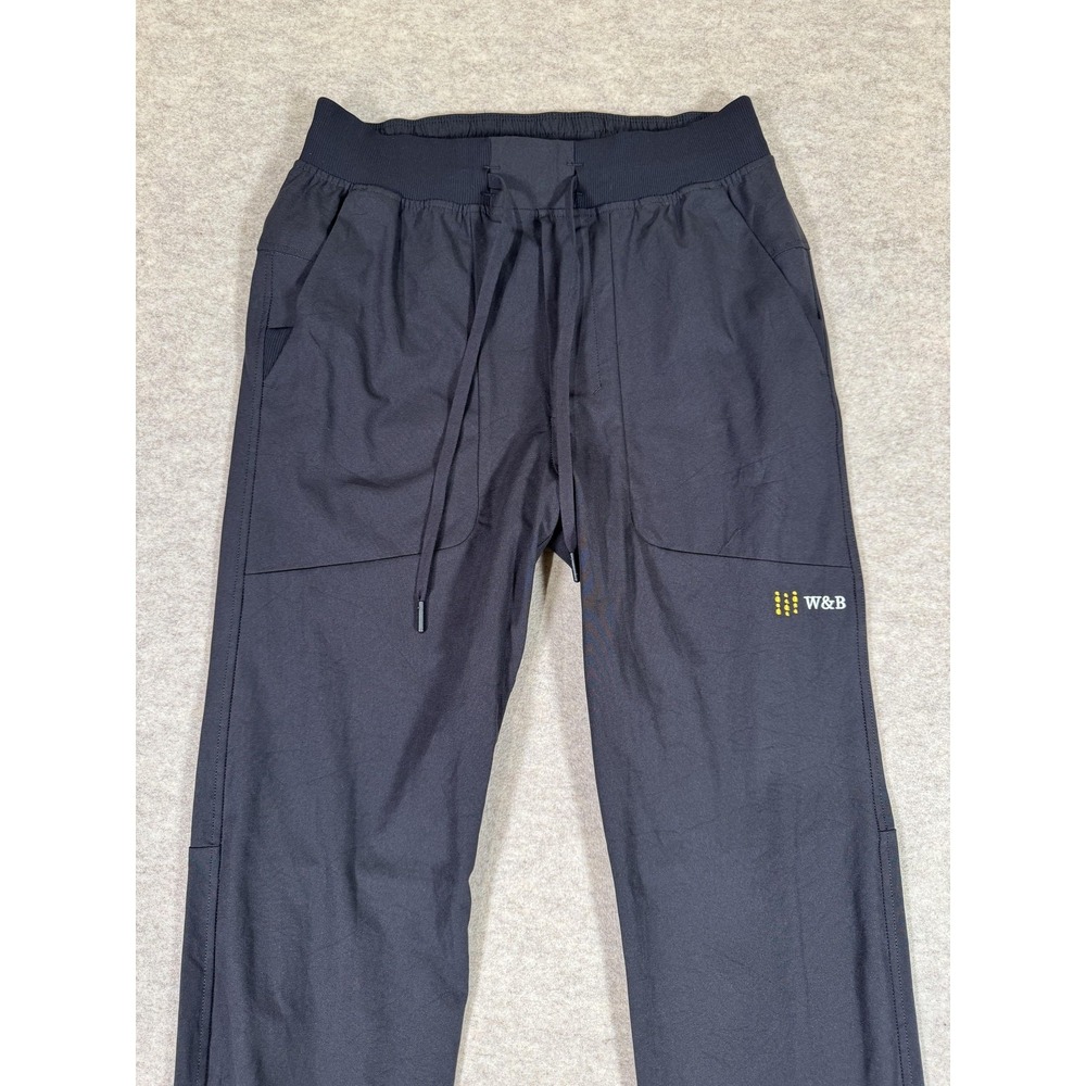 Lululemon Pants Mens Small Black Woven Jogger Elastic Waist Pockets Athletic - Picture 2 of 15